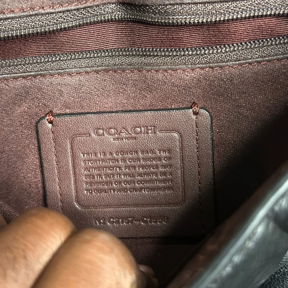 Coach Black Quilted Leather Shoulder Bag - Picture 4 of 7